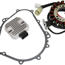 Caltric Stator & Regulator Rectifier Compatible With Yamaha Kodiak 400 Yfm400 2000-2006 With Gasket Atv