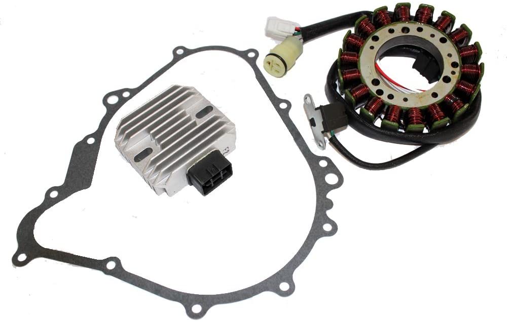 Caltric Stator & Regulator Rectifier Compatible With Yamaha Kodiak 400 Yfm400 2000-2006 With Gasket Atv