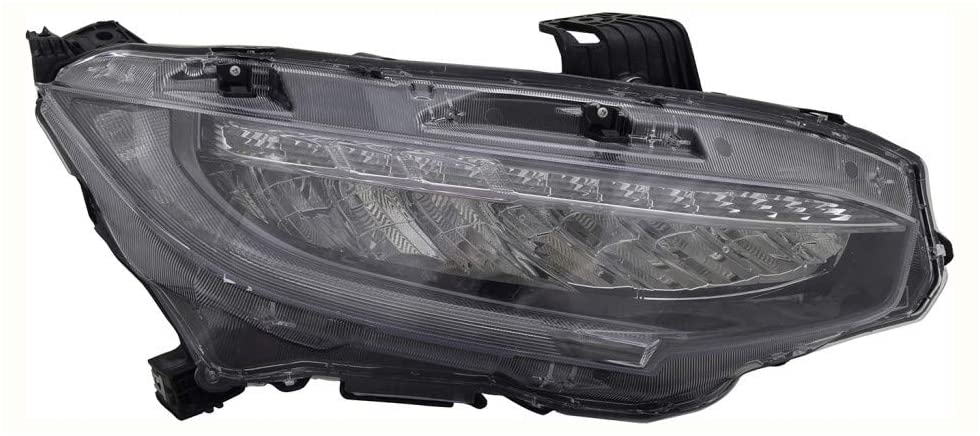 For Honda Civic Type-R/Hatchback Headlight 2017 2018 2019 Passenger Side LED For HO2503176 | 33100-TBA-A11