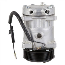 AC Compressor & 119mm 8 Groove A/C Clutch Replaces Sanden SD7H13 SD7H15 4711 8026 7492 7890 w/ 12v Clutch Switch - BuyAutoParts 60-01642NA New