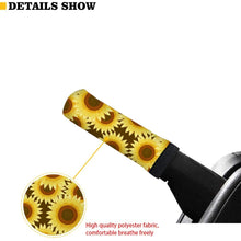 FKELYI Blue Butterfly Print Car Gear Shift Cover Cover,Anti-Slip Handbrake Cover+Gear Shift Knob Cover Set for Sedan Interior Protection,2PCS