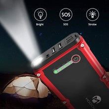 MOOCK 1500A Peak 20800mAh Car Jump Starter (up to 8.0L Gas, 6.0L Diesel Engine) 12V Auto Battery Booster, Portable Power Pack Phone Charger with Smart Charging Port, Built-in LED Light