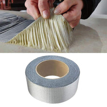 Almencla 2PCS Aluminum Foil Butyl Rubber Waterproof Tape for Window, Boat Sealing, Glass and Roof Patching, etc.
