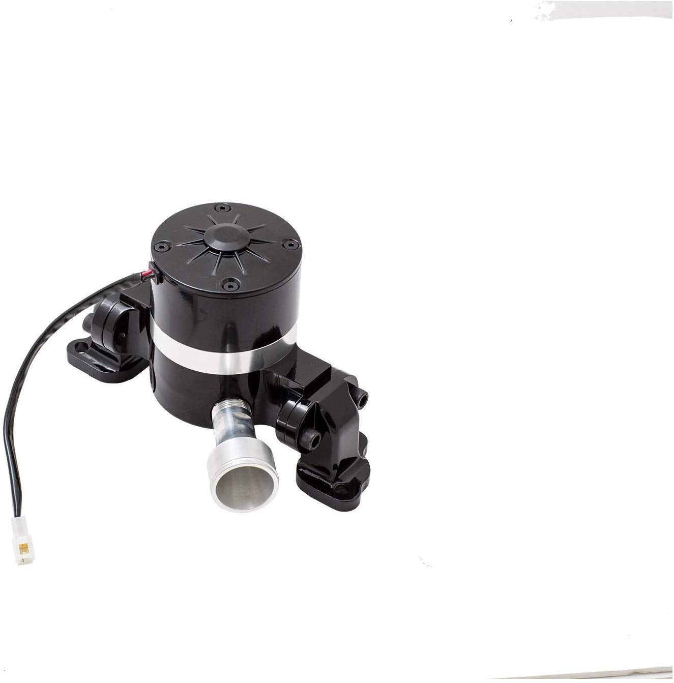 Top Street Performance HC8030BK Black Powder Coat Finish Aluminum Electric Water Pump