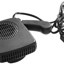 Jullynice Portable Car Auto Air Heater Electric Heating Fan Demist & Defrost Noise-Free Warm Air Blower for 12V Vehicle