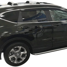 Cross Bar Compatible With 17-21 Honda CRV, Factory Style Black Rubber Aluminum Top Cargo Cross Bar By Ikon Motorsports