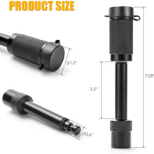 MICTUNING Heavy Duty 5/8 inches Trailer Hitch Lock - Upgraded Plum Blossom Lock Core Hitch Pin with 2 Keys and Rubber Cap for Class III, IV Hitch Receiver