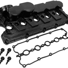 X AUTOHAUX 07K103469L Car Engine Valve Cover Replacement for Volkswagen Jetta 2005-2014 2.5L
