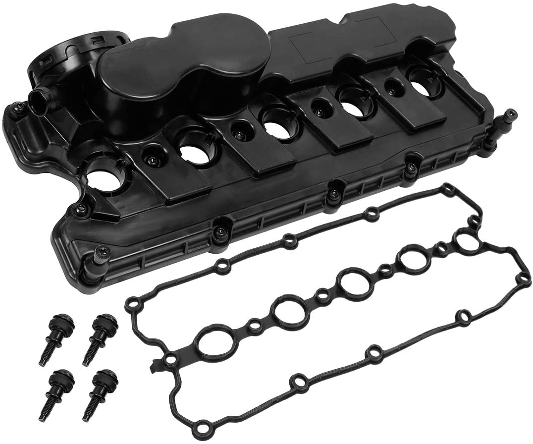 X AUTOHAUX 07K103469L Car Engine Valve Cover Replacement for Volkswagen Jetta 2005-2014 2.5L