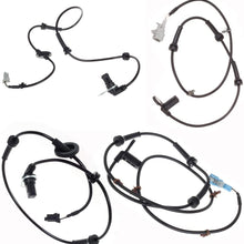 AUTEX 4pcs ABS Wheel Speed Sensor 47910-7Y000 47911-7Y000 47901-7Y000 47900-7Y000 ALS346 ALS347 ALS348 ALS349 (Rear Left, Rear Right, Front Left, Front Right)