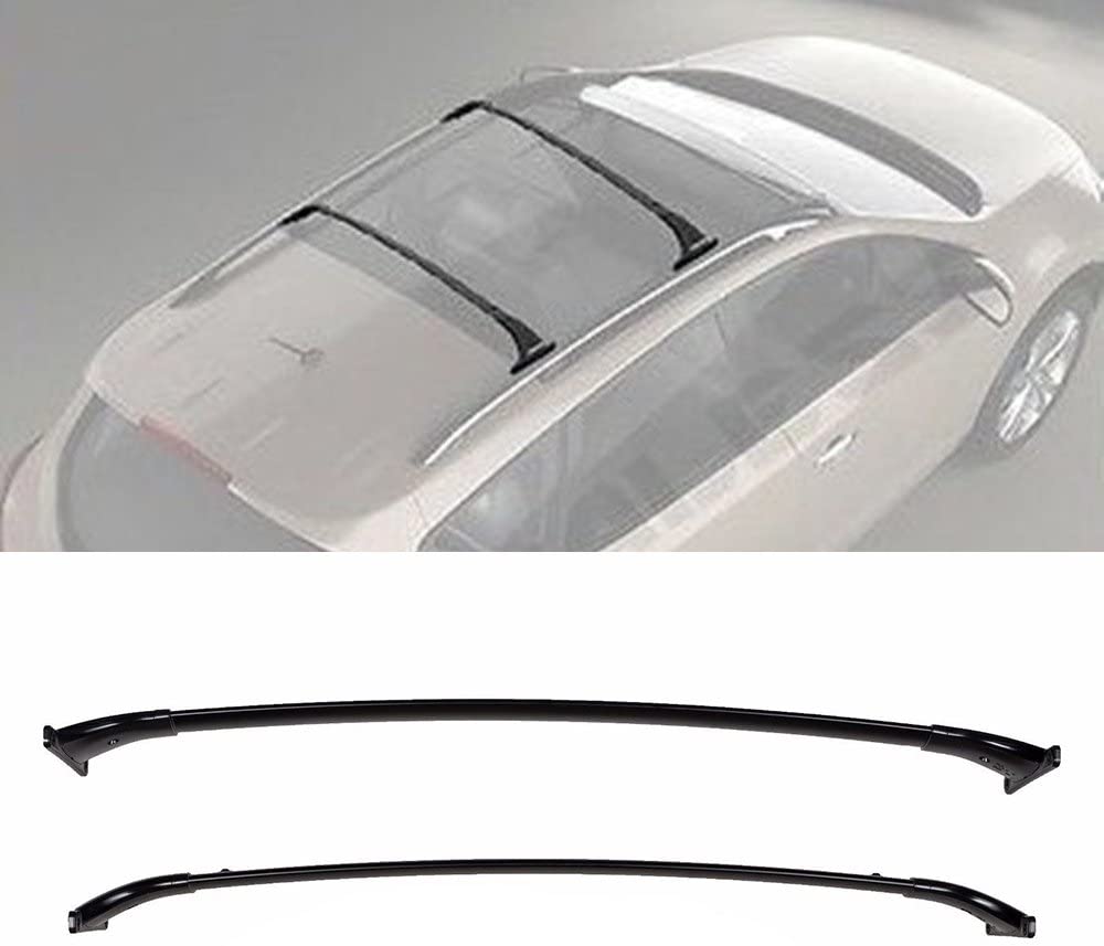 1 Pair Black Al Roof Rack Cross Bars Top Rail Carries For 09-14 MuranoCar Crossbars Accessories Outdoor Rooftop Car Top Luggage Cargo Carrier