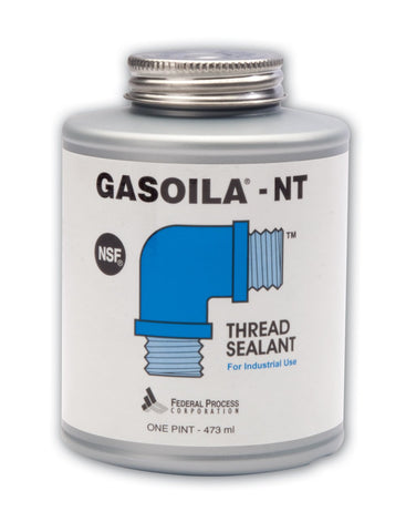 Gasoila Blue Non-Teflon Non-PTFE Pipe Thread Sealant, -50 to 400 Degree F, 1 Pint Brush
