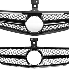 Gorgeri Car Black Front Guard Grille Front Bumper Grill Accessory for AMG Fits for C-Class W204 08-14