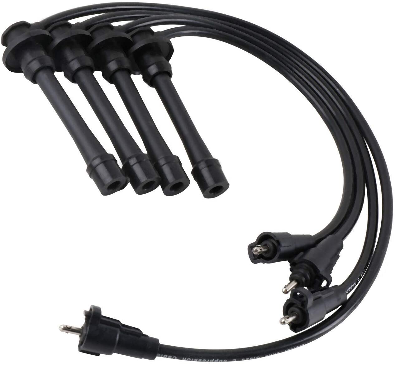Bodeman - Ignition Spark Plug Wires 5mm (4PC Set) for 1997-2000 Toyota 4Runner, Tacoma - L4 Models