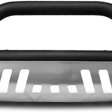 Armordillo USA 7143708 Classic Bull Bar Fits 1999-2006 GMC Sierra 2500/3500 - Matte Black W/Aluminum Skid Plate