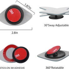 LivTee Blind Spot Mirror,Newest Fan Shaped HD Glass Frameless Convex Rear View Mirror with wide angle Adjustable Stick for Cars SUV and Trucks, Pack of 2