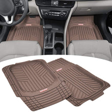 Motor Trend FlexTough Plus Black Rubber Car Floor Mats – All Weather Deep Dish Automotive Floor Mats, Heavy Duty Trim to Fit Design, Odorless Floor Mat Liners for Cars Truck Van SUV