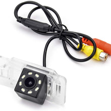 aSATAH 12 LED Car Rear View Camera for BMW 3 E46 E90 E91 E92 5 E39 E60 E61 X5 E53 E70 & Vehicle Camera Waterproof and Shockproof Reversing Backup Camera (12 LED)