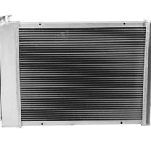 OzCoolingParts Pro 4 Row Core Aluminum Radiator + 16" Fan w/Shroud + Thermostat/Relay Wire Kit for 1967-1969 68 Chevy Camaro/Pontiac Firebird V8, 21" Core
