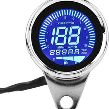 Universal Motorcycle Digital LCD Speedometer, Keenso Motorbike KMH Tachometer Speed Gauge 160KMH 12V