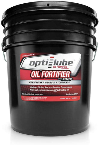 Opti-Lube Oil Fortifier with ZDDP (Zinc): 5 Gallon Pail, Treats up to 640 Quarts of Oil