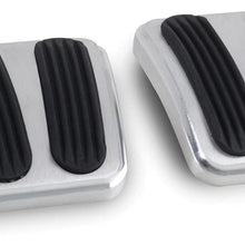 Lokar BAG-6132 Billet Aluminum Curved Brake/Clutch Pad with Rubber Insert - Pair