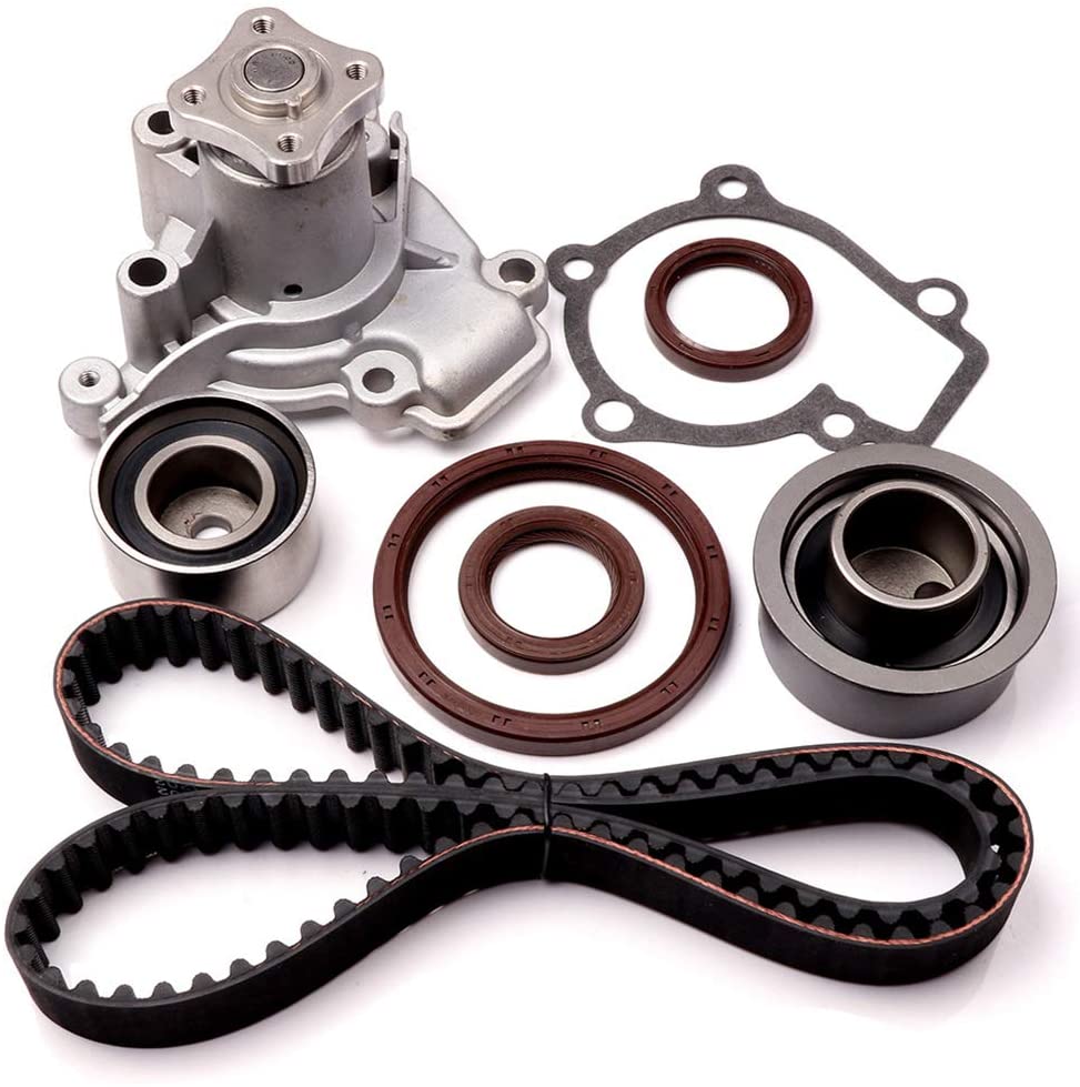ANGLEWIDE TBK284 Timing Belt Water Pump Kits Replacement for 1999-2006 Hyundai Elantra 1999-2001 2003-2006 Hyundai Tiburon 2005 Hyundai Tucson 2004-2006 Kia Spectra 2005-2006 Kia Spectra5