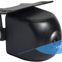 PARKVISION Super Wide Angle Multiview Smart Backup/Front Camera with True 180°Horizontal Angle,Wide View/Split View/Top View Modes Switchable by One-Key Button,Good for Cars,RVs,Pickups,Mini Truck