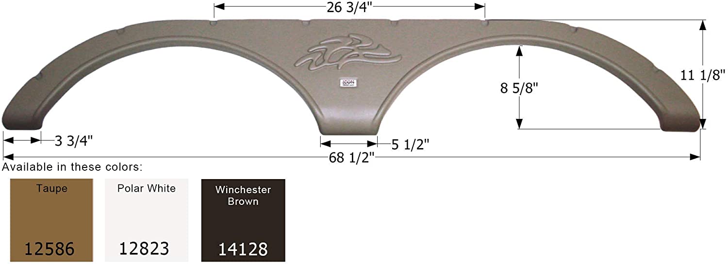 ICON Fender Skirt, Tandem, Heartland, FS2586, Taupe