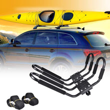 Hemousy Kayak Roof Rack,Canoe/Surf/Ski Car Roof Carrier with Straps J-Style Rooftop Racks for Canoe, Sup, Kayaks, Surfboard Ski Board&Snowboard Top Mount On SUV Car and Truck Crossbar