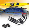 Hemousy Kayak Roof Rack,Canoe/Surf/Ski Car Roof Carrier with Straps J-Style Rooftop Racks for Canoe, Sup, Kayaks, Surfboard Ski Board&Snowboard Top Mount On SUV Car and Truck Crossbar