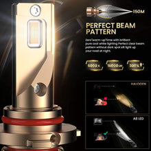 9005 LED Headlight Bulbs, EASY EAGLE HB3 80W High Power 16000LM Extremely Bright 6000K Cold White CSP Chips Conversion Kit Adjustable Beam