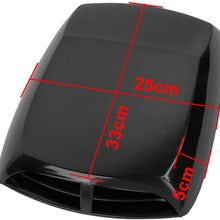 ZYHW Car Air Flow Intake Scoop Vent Cover Hood Check Pattern Black