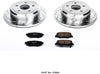 Power Stop K3090 Rear Brake Kit with Drilled/Slotted Brake Rotors and Z23 Evolution Ceramic Brake Pads