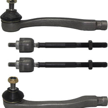 PartsW 12 Pcs Front & Rear Sway Bar Stabilizer Links + Front Inner & Outer Tie Rod Ends + Front Upper & Lower Ball Joint