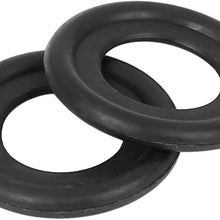X AUTOHAUX 25pcs M11 Black Oil Drain Plug Gaskets Replacement for GM 12616850 3536966