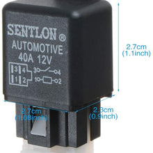 ZYHW LED Light Bar Wiring Harness Replay DC 12V 40A 4 Pin Terminal SPDT Relay Bosch Style Switch Harness Set for Car Auto Truck