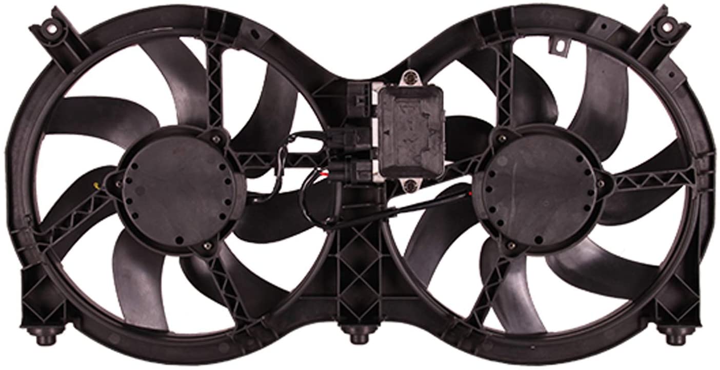 OE Replacement Dual Radiator and Condenser Fan Assembly NISSAN PATHFINDER 2014-2017 (Partslink NI3115149)