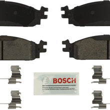 Bosch BE1376H Blue Disc Brake Pad Set with Hardware for Select Ford Explorer, Flex, Taurus and Lincoln MXS, MXT - FRONT