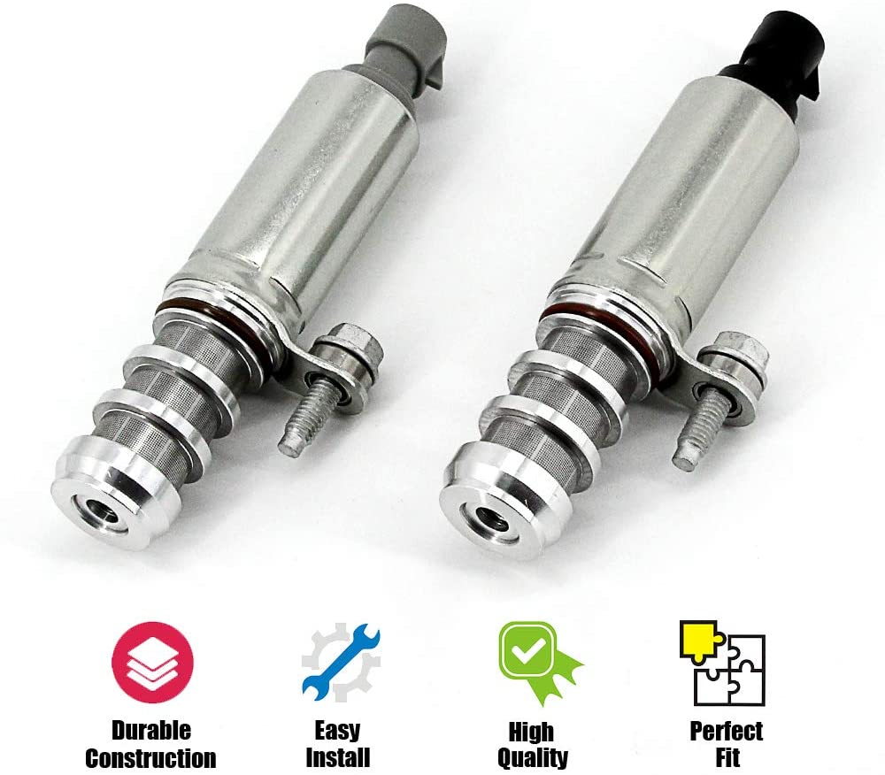 Intake Exhaust Camshaft Position Actuator Solenoid Valve Replacement for Cobalt HHR Malibu Equinox GMC 2.0L 2.2L 2.4L Engine 12655421 12655420