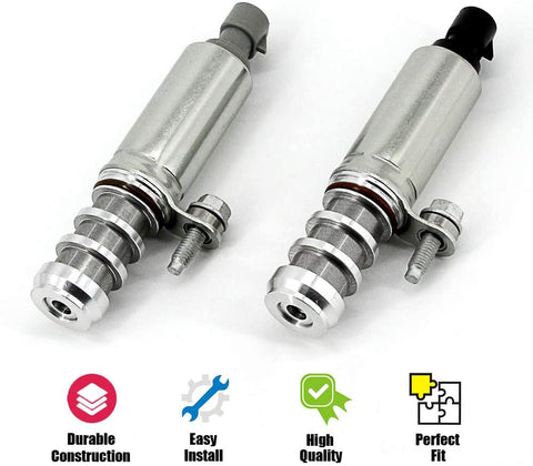 Intake Exhaust Camshaft Position Actuator Solenoid Valve Replacement for Cobalt HHR Malibu Equinox GMC 2.0L 2.2L 2.4L Engine 12655421 12655420