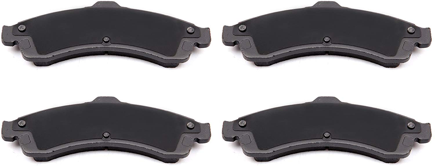Brake Pads,SCITOO 4pcs Front Brake Pads Brakes Kits fit Buick Rainier,Chevy SSR/Trailblazer/Trailblazer EXT,GMC Envoy/XL/XUV,Isuzu Ascender,Oldsmobile Bravada,Saab 97x