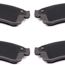 Brake Pads,SCITOO 4pcs Front Brake Pads Brakes Kits fit Buick Rainier,Chevy SSR/Trailblazer/Trailblazer EXT,GMC Envoy/XL/XUV,Isuzu Ascender,Oldsmobile Bravada,Saab 97x