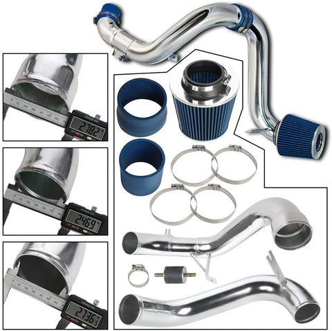 ANGLEWIDE CI-HD-17BL-01-X XCI-HD-17BL-01 Cold Air Intake System with Heat Shield Fit For 2012-2015 Honda Civic