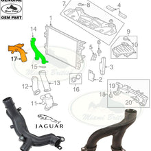 JAGUAR COOLING SYSTEM OUTLET PIPE TUBE KIT XK XF XJ F-TYPE F-PACE C2Z28536 OEM
