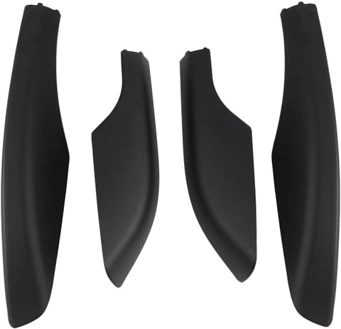 4PCS Black ABS Car Roof Luggage Rack Rail End Cover Shell Protector Fit for Toyota Fortuner 2004-2014 Outdoors Use (Color : Black)