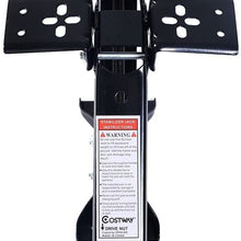 Goplus 4Pcs 24" Scissor Jack RV Camper Trailer Leveling and Stabilizer w/ 2 Crank Handles 5000lb Heavy Duty Steel