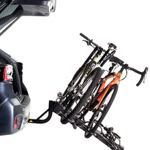 KAC Overdrive Sports K4 2” Hitch Mounted Rack 4-Bike Platform Style Carrier for Standard, Fat Tire, and Electric Bicycles – 60 lbs/Bike Heavy Weight Capacity - Smart Tilting – RV Use Prohibited