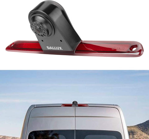 Brake Light Backup Rear View Camera for Mercedes Benz Sprinter/VW Crafter Van 2007-2018,Car 3rd 170° Wide Angle Waterproof Night Vision Microphone Built-in Adjustable Lens Roof Mount Reverse Cam