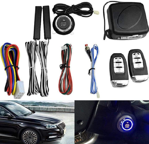 G·PEH 1-Way PKE Car Alarm System Proximity Lock Unlock Push Button Start Remote Engine Start Keyless Go System DC12V